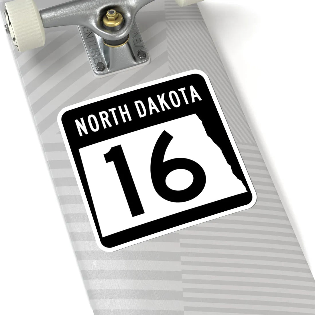 ND-16 2015 (North Dakota) (Road Sign) STICKER Vinyl Kiss-Cut Decal - The Sticker Space