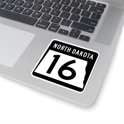 ND-16 2015 (North Dakota) (Road Sign) STICKER Vinyl Kiss-Cut Decal - The Sticker Space