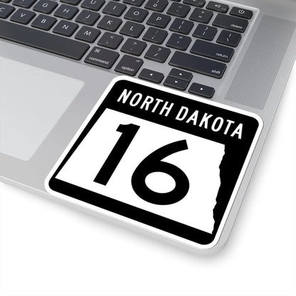 ND-16 2015 (North Dakota) (Road Sign) STICKER Vinyl Kiss-Cut Decal - The Sticker Space