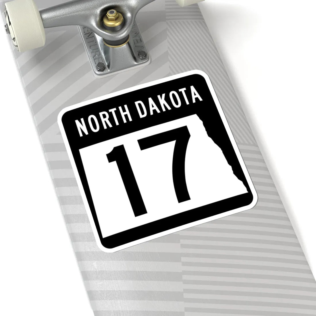 ND-17 2015 (North Dakota) (Road Sign) STICKER Vinyl Kiss-Cut Decal - The Sticker Space