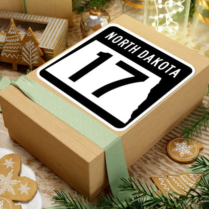 ND-17 2015 (North Dakota) (Road Sign) STICKER Vinyl Kiss-Cut Decal - The Sticker Space