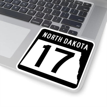 ND-17 2015 (North Dakota) (Road Sign) STICKER Vinyl Kiss-Cut Decal - The Sticker Space