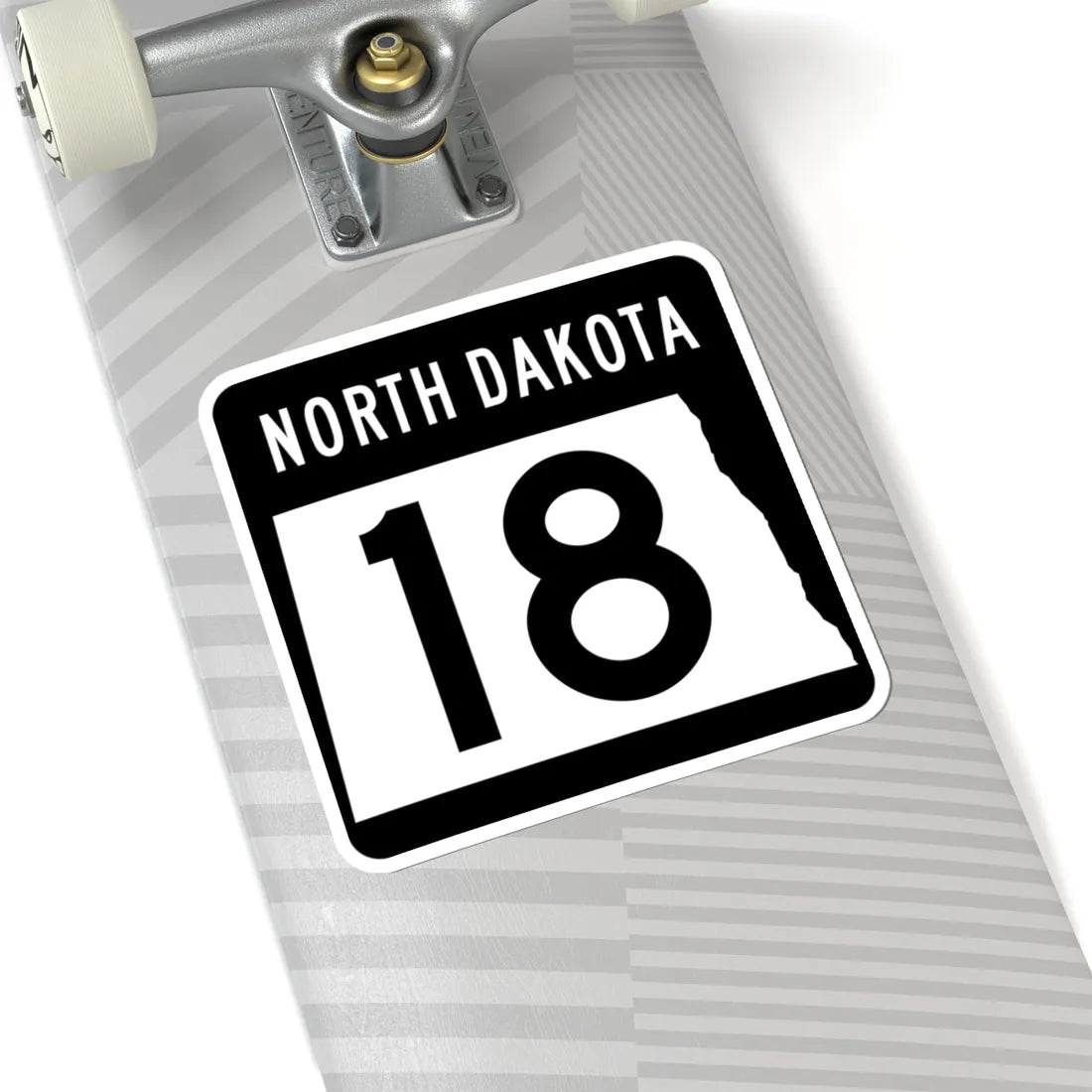 ND-18 2015 (North Dakota) (Road Sign) STICKER Vinyl Kiss-Cut Decal - The Sticker Space