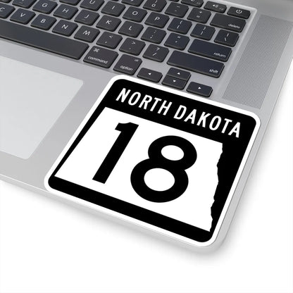 ND-18 2015 (North Dakota) (Road Sign) STICKER Vinyl Kiss-Cut Decal - The Sticker Space