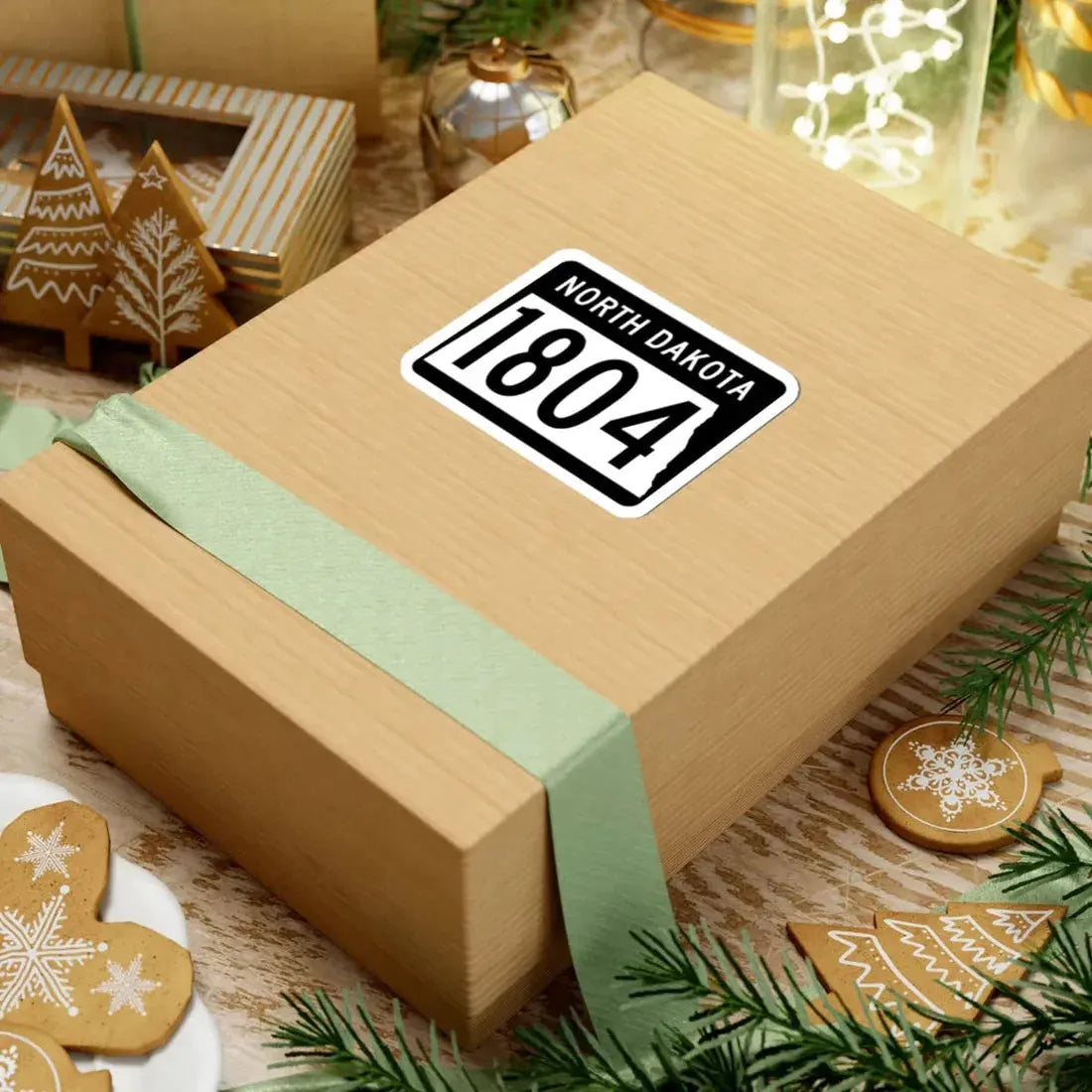 ND-1804 2015 (North Dakota) (Road Sign) STICKER Vinyl Kiss-Cut Decal - The Sticker Space