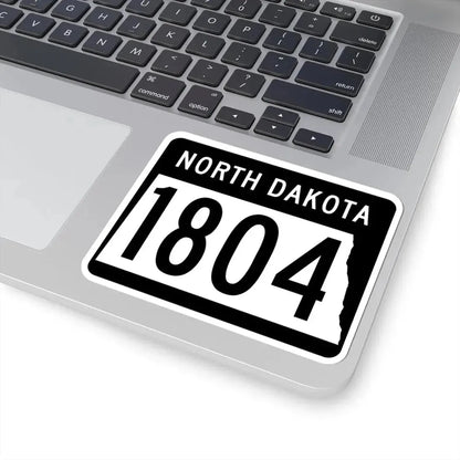 ND-1804 2015 (North Dakota) (Road Sign) STICKER Vinyl Kiss-Cut Decal - The Sticker Space
