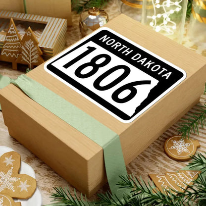 ND-1806 2015 (North Dakota) (Road Sign) STICKER Vinyl Kiss-Cut Decal - The Sticker Space