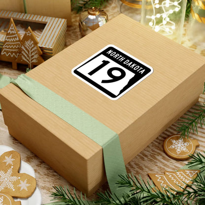 ND-19 2015 (North Dakota) (Road Sign) STICKER Vinyl Kiss-Cut Decal - The Sticker Space