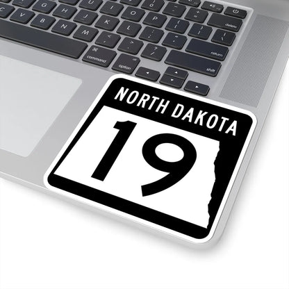 ND-19 2015 (North Dakota) (Road Sign) STICKER Vinyl Kiss-Cut Decal - The Sticker Space