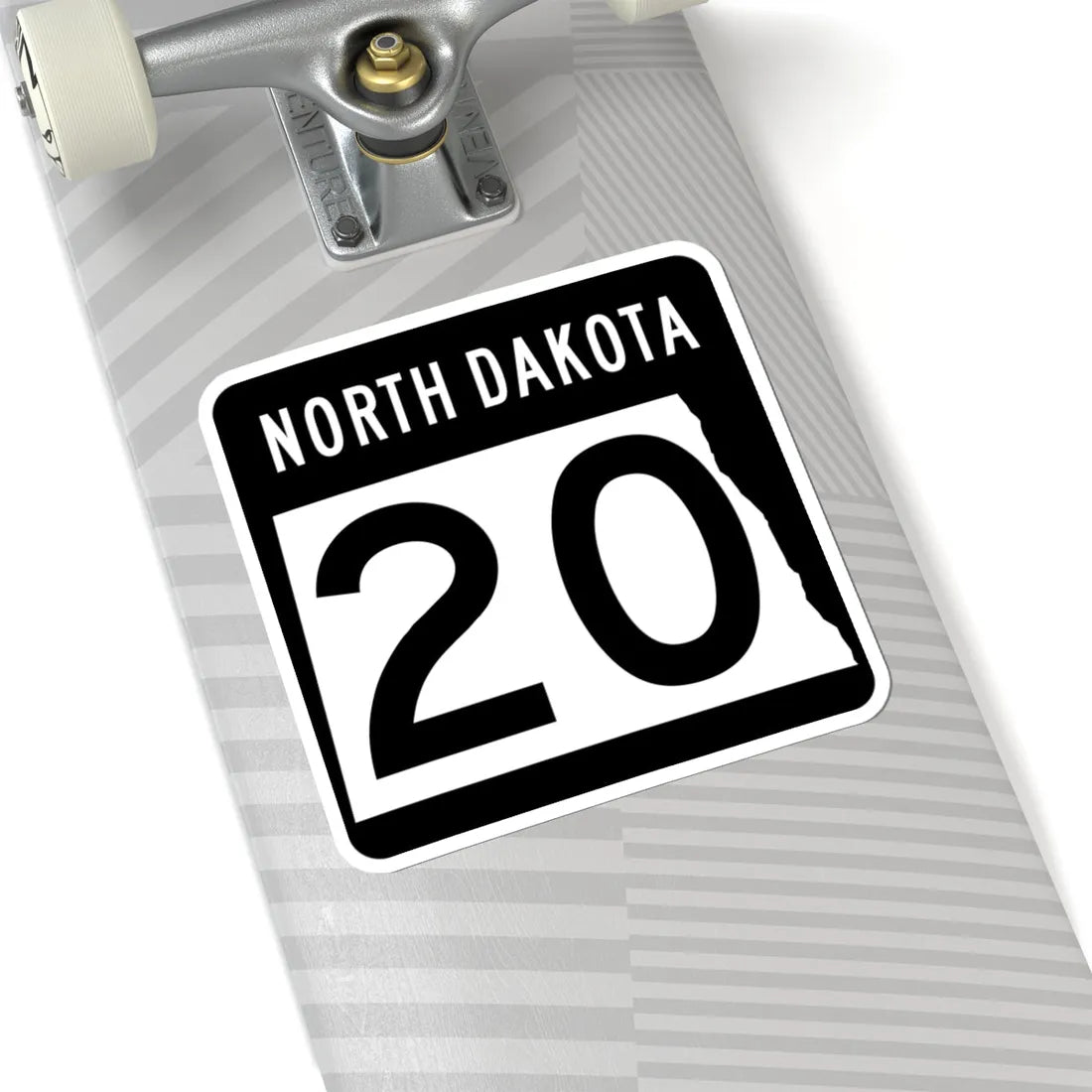 ND-20 2015 (North Dakota) (Road Sign) STICKER Vinyl Kiss-Cut Decal - The Sticker Space