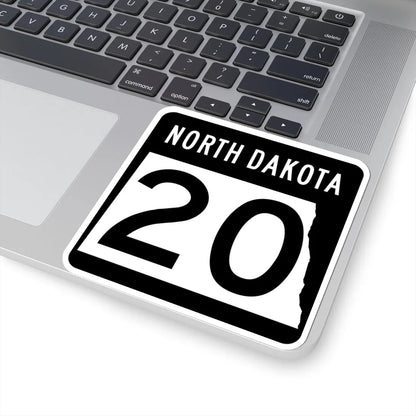 ND-20 2015 (North Dakota) (Road Sign) STICKER Vinyl Kiss-Cut Decal - The Sticker Space