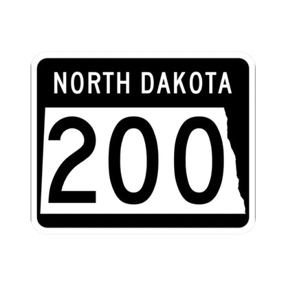 ND-200 2015 (North Dakota) (Road Sign) STICKER Vinyl Kiss-Cut Decal 2 Inch White - The Sticker Space