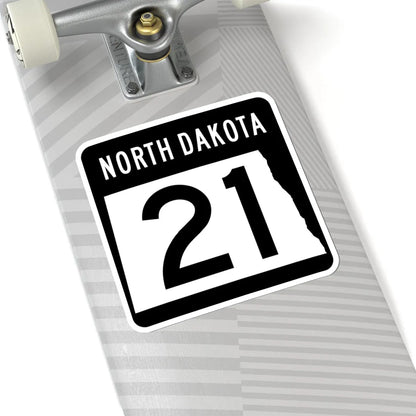 ND-21 2015 (North Dakota) (Road Sign) STICKER Vinyl Kiss-Cut Decal - The Sticker Space