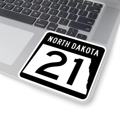 ND-21 2015 (North Dakota) (Road Sign) STICKER Vinyl Kiss-Cut Decal - The Sticker Space