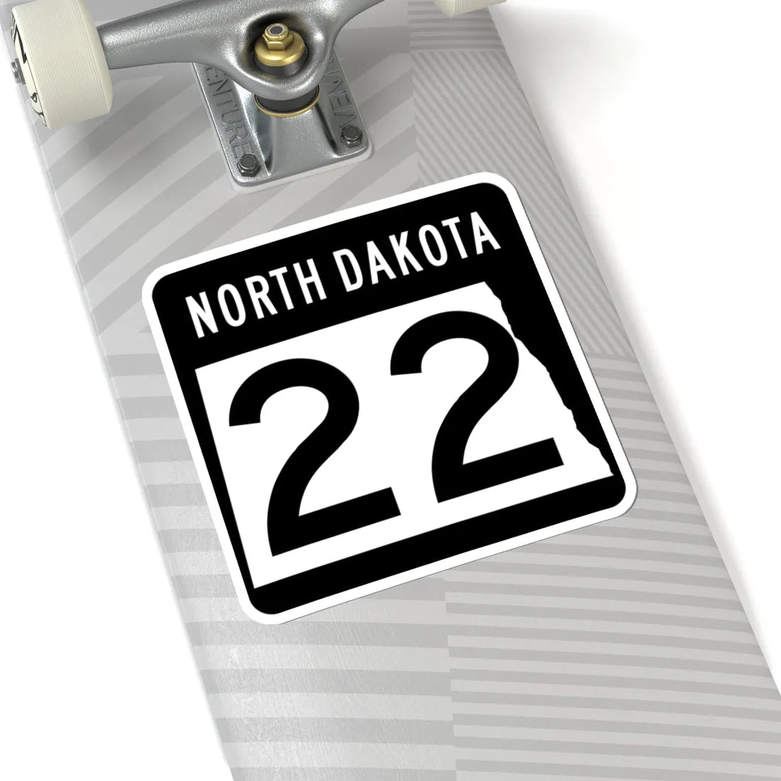 ND-22 2015 (North Dakota) (Road Sign) STICKER Vinyl Kiss-Cut Decal - The Sticker Space