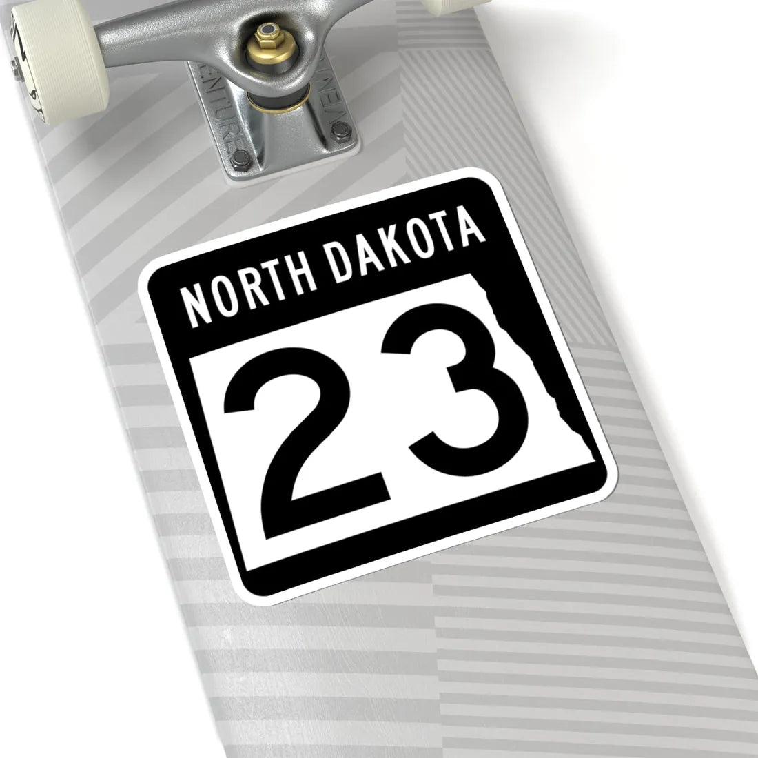ND-23 2015 (North Dakota) (Road Sign) STICKER Vinyl Kiss-Cut Decal - The Sticker Space