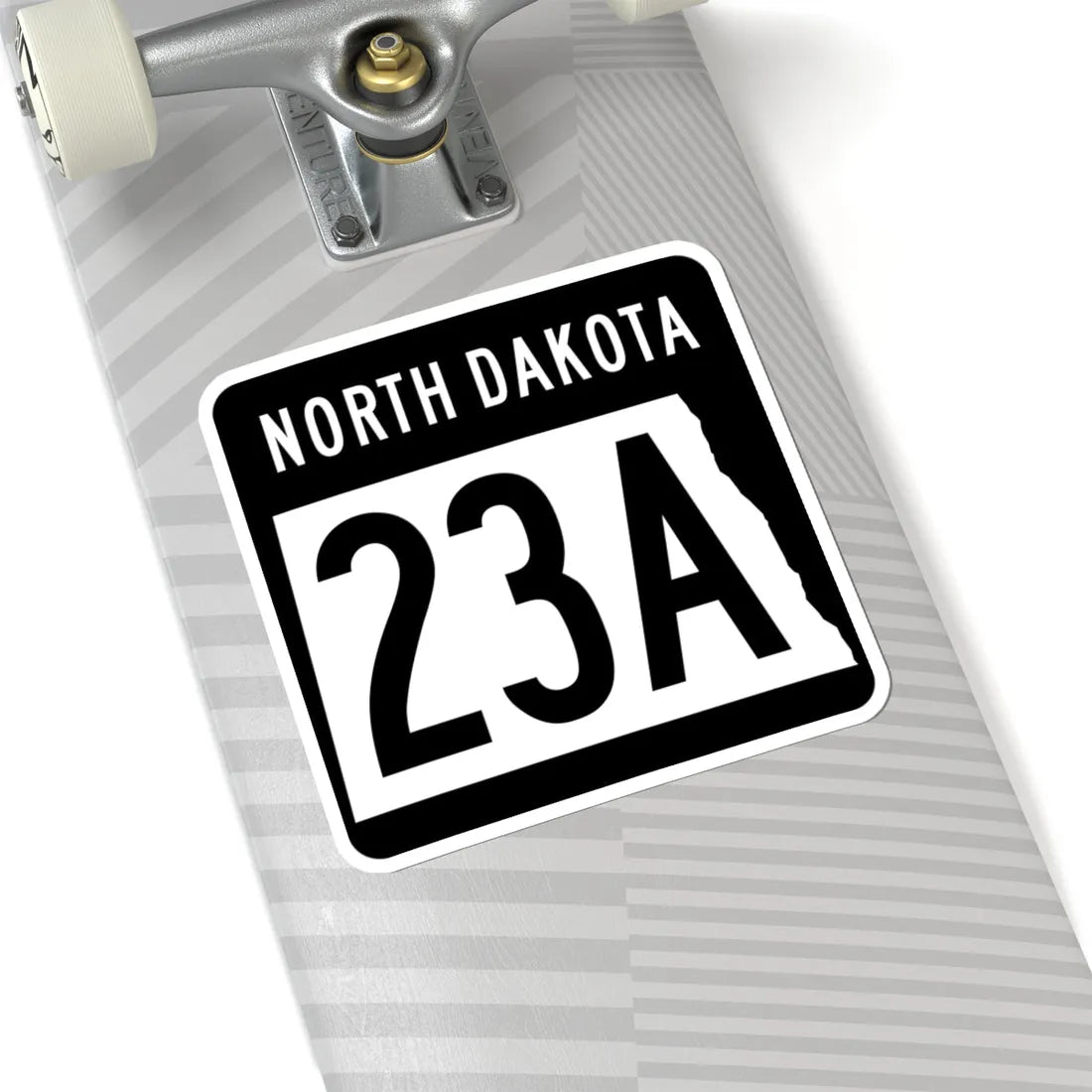 ND-23A 2015 (North Dakota) (Road Sign) STICKER Vinyl Kiss-Cut Decal - The Sticker Space