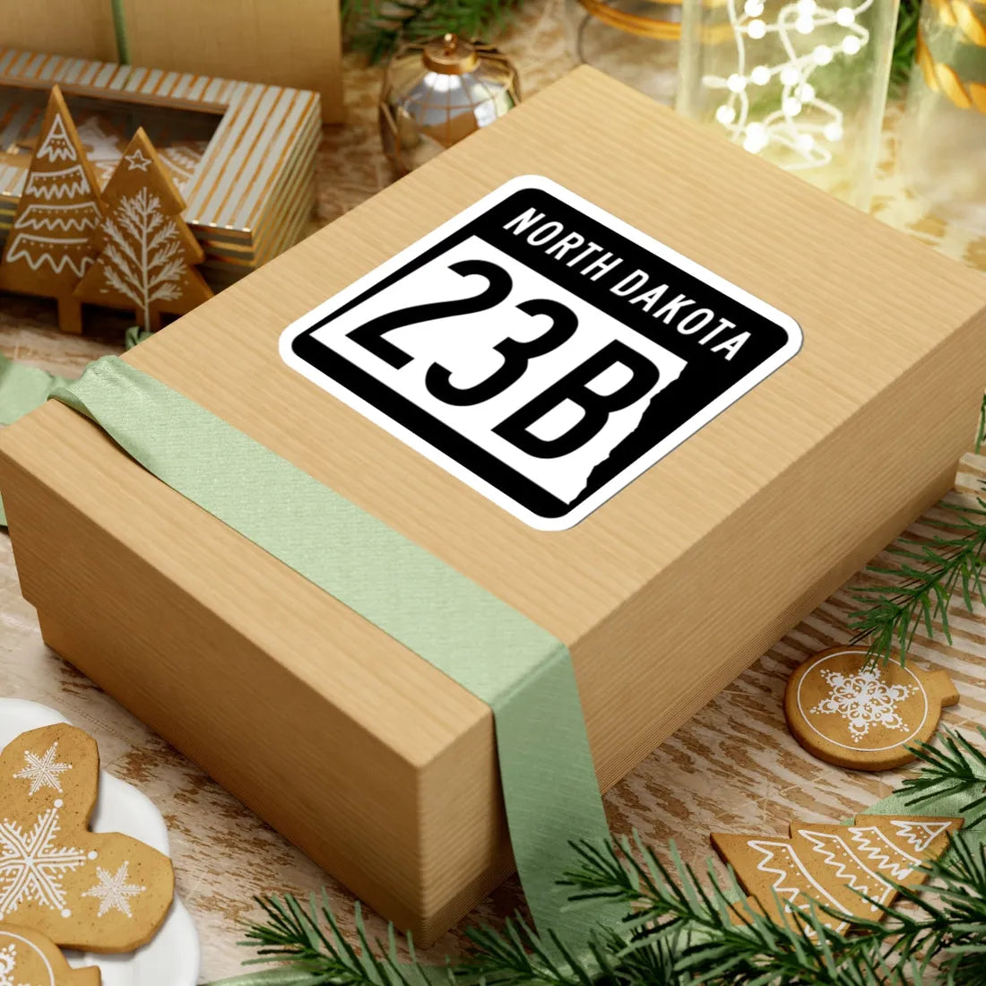 ND-23B 2015 (North Dakota) (Road Sign) STICKER Vinyl Kiss-Cut Decal - The Sticker Space