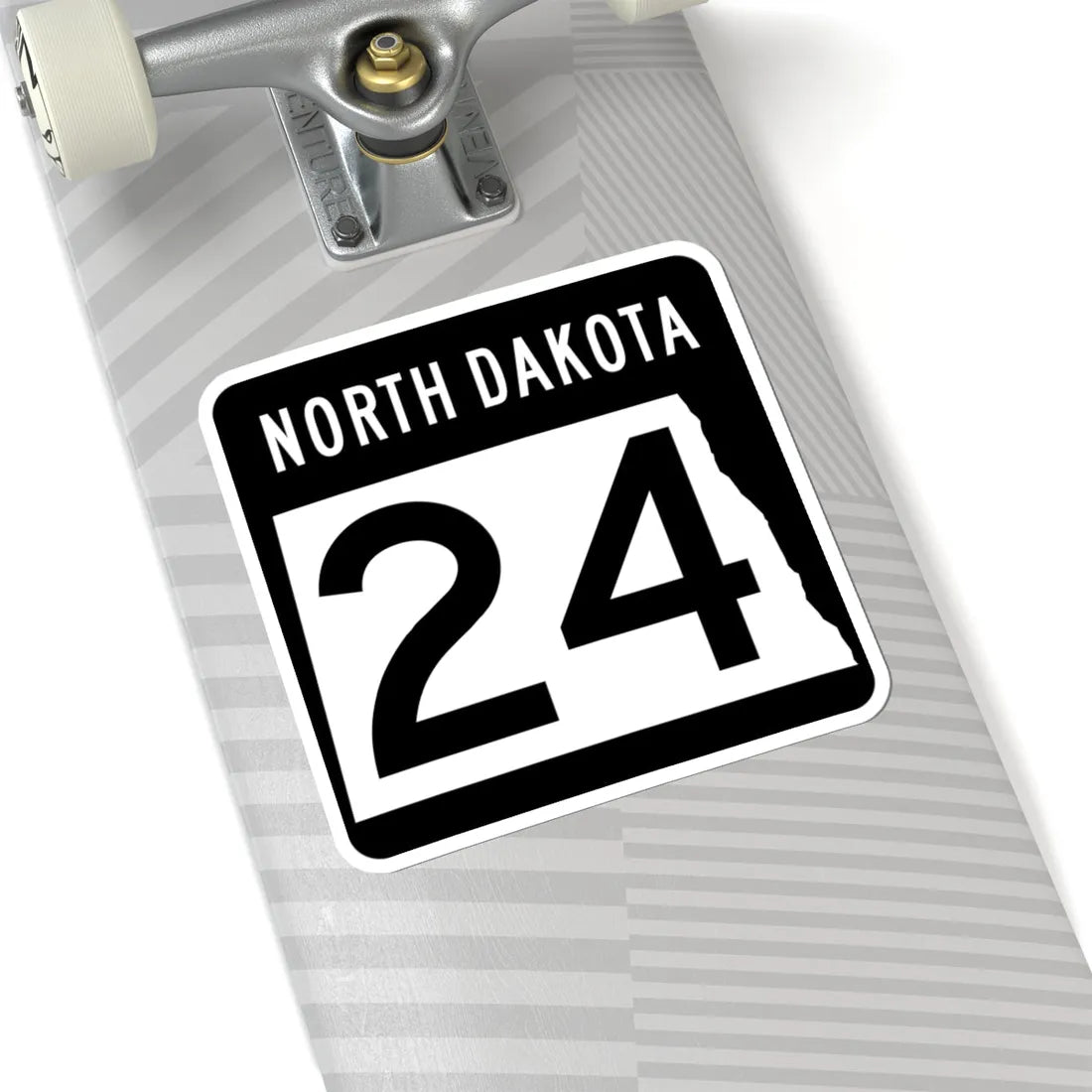ND-24 2015 (North Dakota) (Road Sign) STICKER Vinyl Kiss-Cut Decal - The Sticker Space