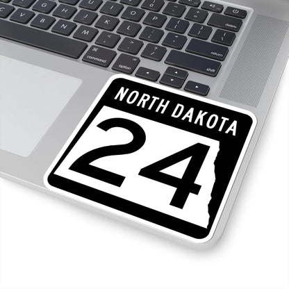 ND-24 2015 (North Dakota) (Road Sign) STICKER Vinyl Kiss-Cut Decal - The Sticker Space