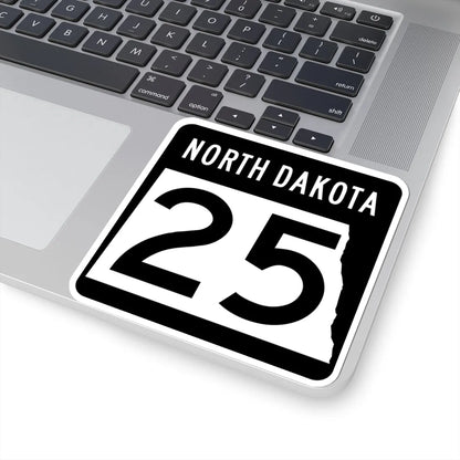 ND-25 2015 (North Dakota) (Road Sign) STICKER Vinyl Kiss-Cut Decal - The Sticker Space