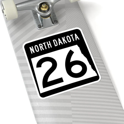 ND-26 2015 (North Dakota) (Road Sign) STICKER Vinyl Kiss-Cut Decal - The Sticker Space