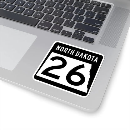 ND-26 2015 (North Dakota) (Road Sign) STICKER Vinyl Kiss-Cut Decal - The Sticker Space