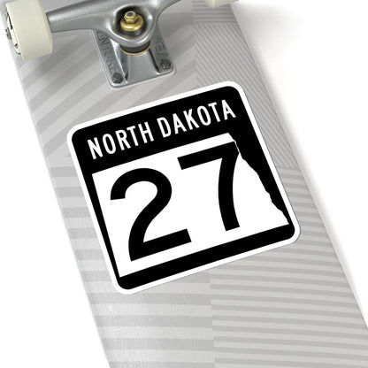 ND-27 2015 (North Dakota) (Road Sign) STICKER Vinyl Kiss-Cut Decal - The Sticker Space