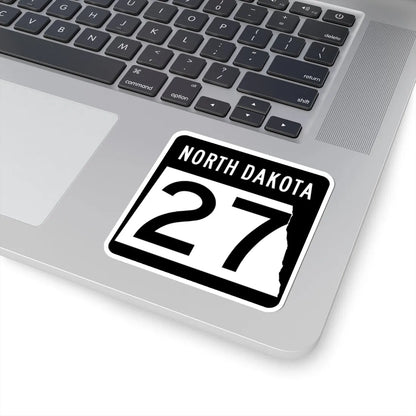 ND-27 2015 (North Dakota) (Road Sign) STICKER Vinyl Kiss-Cut Decal - The Sticker Space