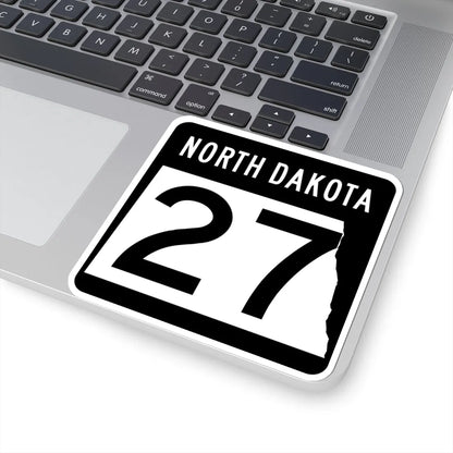 ND-27 2015 (North Dakota) (Road Sign) STICKER Vinyl Kiss-Cut Decal - The Sticker Space