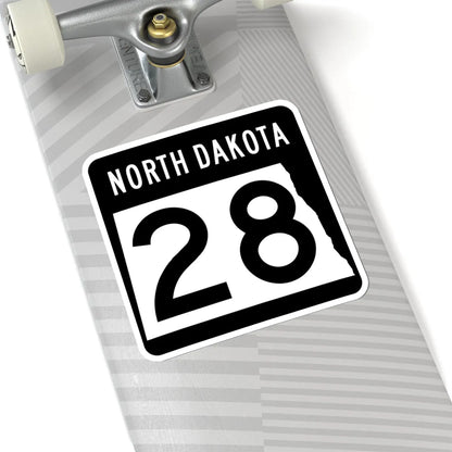 ND-28 2015 (North Dakota) (Road Sign) STICKER Vinyl Kiss-Cut Decal - The Sticker Space