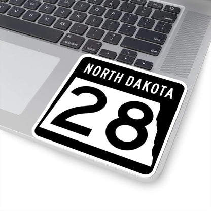 ND-28 2015 (North Dakota) (Road Sign) STICKER Vinyl Kiss-Cut Decal - The Sticker Space