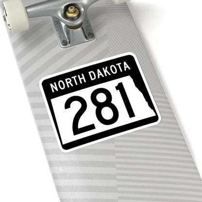 ND-281 2015 (North Dakota) (Road Sign) STICKER Vinyl Kiss-Cut Decal - The Sticker Space