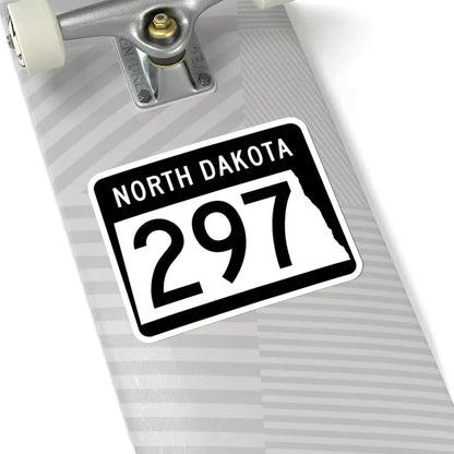 ND-297 2015 (North Dakota) (Road Sign) STICKER Vinyl Kiss-Cut Decal - The Sticker Space