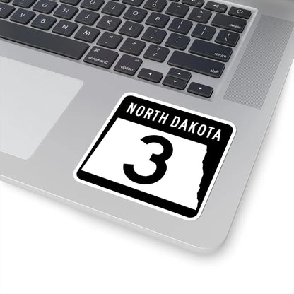 ND-3 2015 (North Dakota) (Road Sign) STICKER Vinyl Kiss-Cut Decal - The Sticker Space