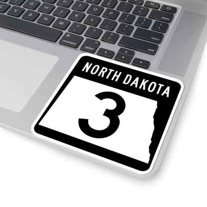 ND-3 2015 (North Dakota) (Road Sign) STICKER Vinyl Kiss-Cut Decal - The Sticker Space