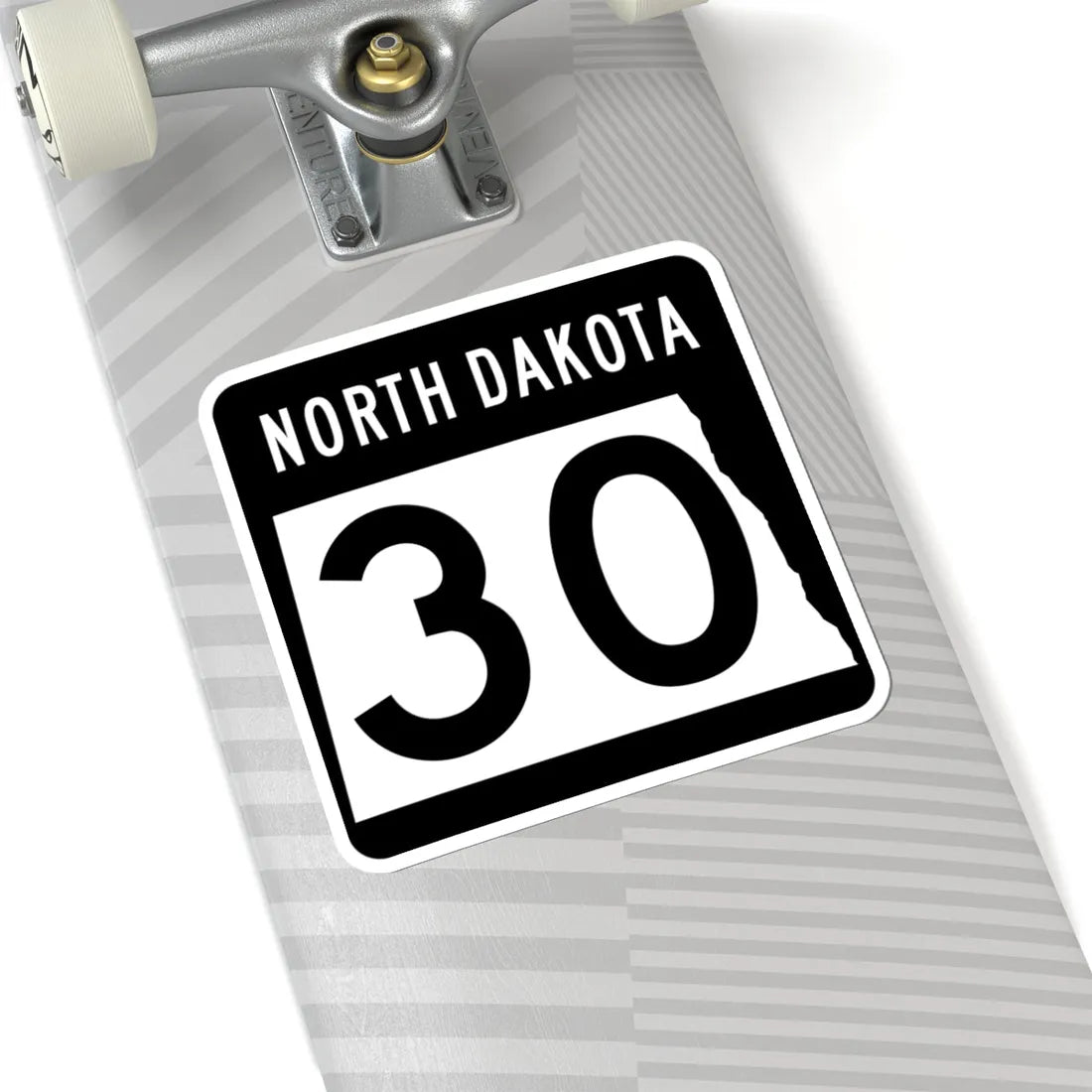 ND-30 2015 (North Dakota) (Road Sign) STICKER Vinyl Kiss-Cut Decal - The Sticker Space