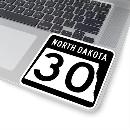 ND-30 2015 (North Dakota) (Road Sign) STICKER Vinyl Kiss-Cut Decal - The Sticker Space