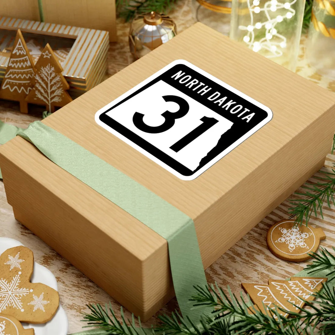 ND-31 2015 (North Dakota) (Road Sign) STICKER Vinyl Kiss-Cut Decal - The Sticker Space