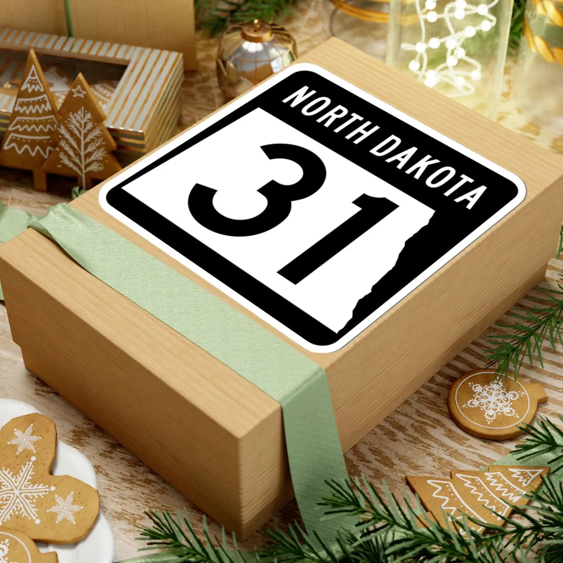 ND-31 2015 (North Dakota) (Road Sign) STICKER Vinyl Kiss-Cut Decal - The Sticker Space