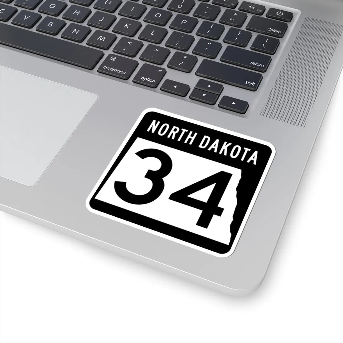 ND-34 2015 (North Dakota) (Road Sign) STICKER Vinyl Kiss-Cut Decal - The Sticker Space