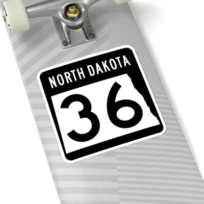 ND-36 2015 (North Dakota) (Road Sign) STICKER Vinyl Kiss-Cut Decal - The Sticker Space