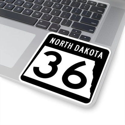 ND-36 2015 (North Dakota) (Road Sign) STICKER Vinyl Kiss-Cut Decal - The Sticker Space