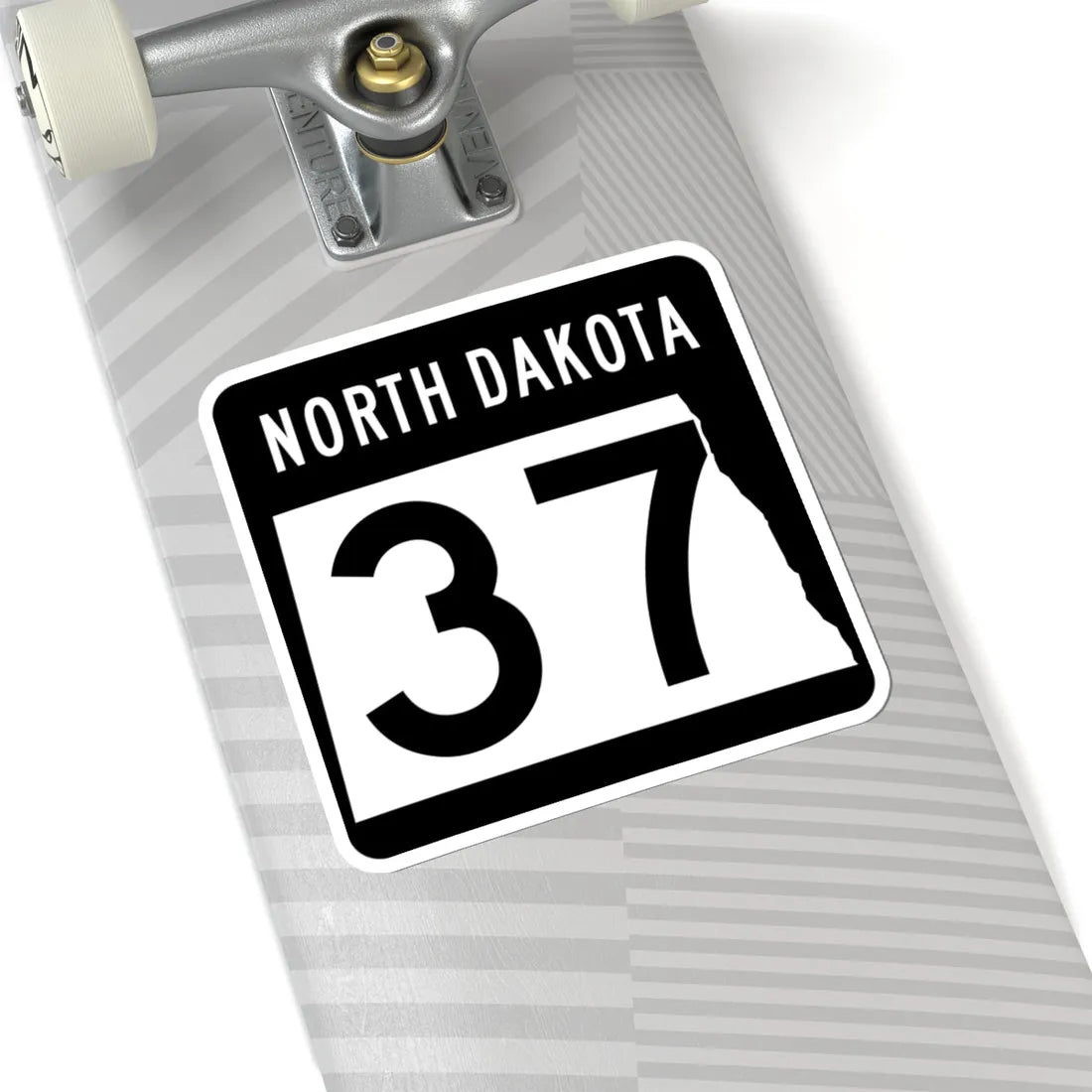 ND-37 2015 (North Dakota) (Road Sign) STICKER Vinyl Kiss-Cut Decal - The Sticker Space