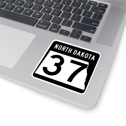 ND-37 2015 (North Dakota) (Road Sign) STICKER Vinyl Kiss-Cut Decal - The Sticker Space