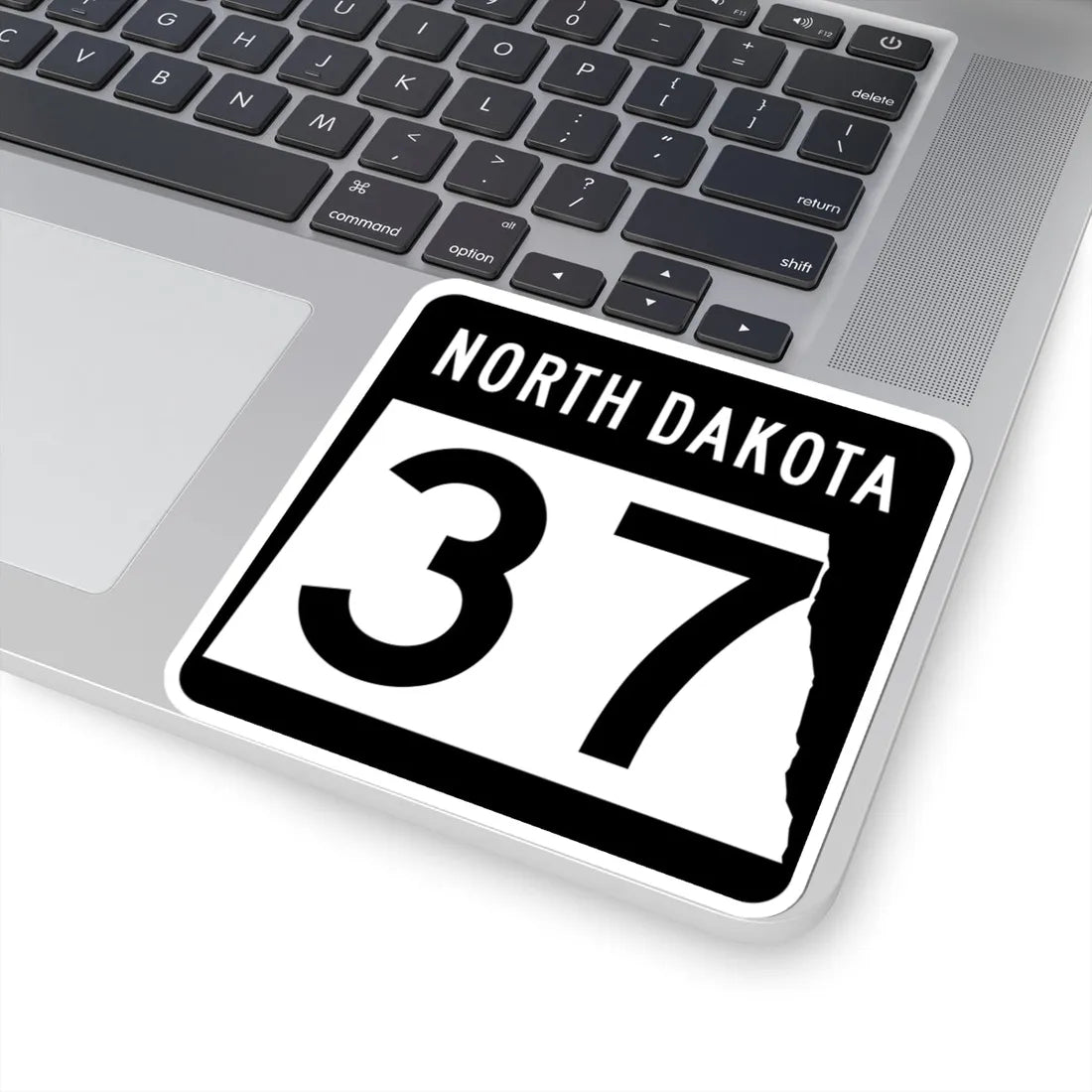 ND-37 2015 (North Dakota) (Road Sign) STICKER Vinyl Kiss-Cut Decal - The Sticker Space