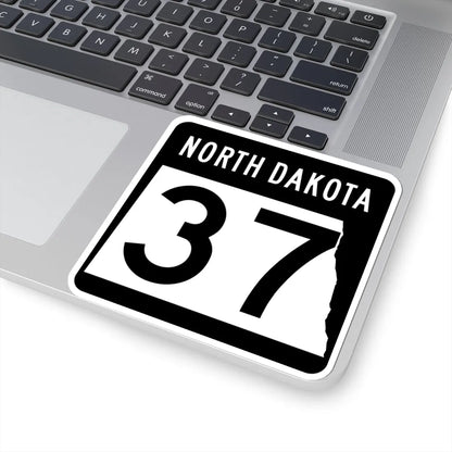 ND-37 2015 (North Dakota) (Road Sign) STICKER Vinyl Kiss-Cut Decal - The Sticker Space