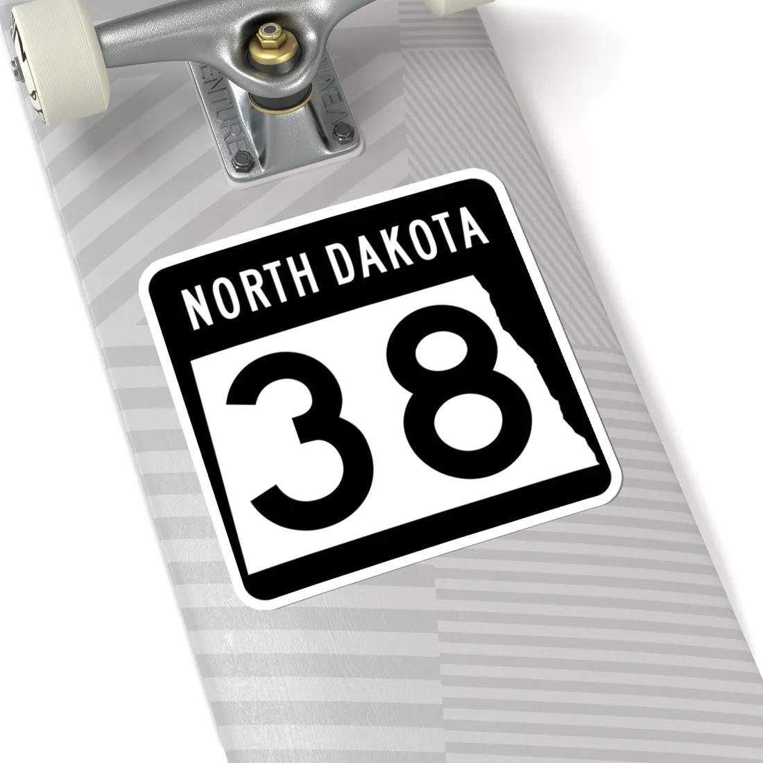 ND-38 2015 (North Dakota) (Road Sign) STICKER Vinyl Kiss-Cut Decal - The Sticker Space