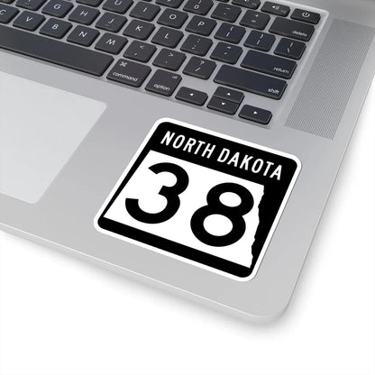 ND-38 2015 (North Dakota) (Road Sign) STICKER Vinyl Kiss-Cut Decal - The Sticker Space