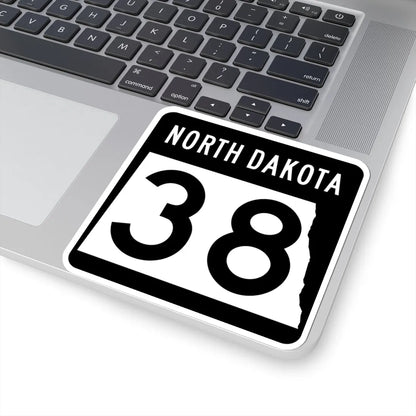 ND-38 2015 (North Dakota) (Road Sign) STICKER Vinyl Kiss-Cut Decal - The Sticker Space